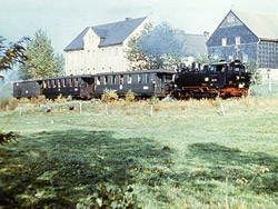 Kleinbahn im Oberdorf von Pretzschendorf