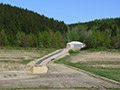 01.05.2011: Provisorische Stra�e zum Abtransport von Schlamm aus dem Staubecken